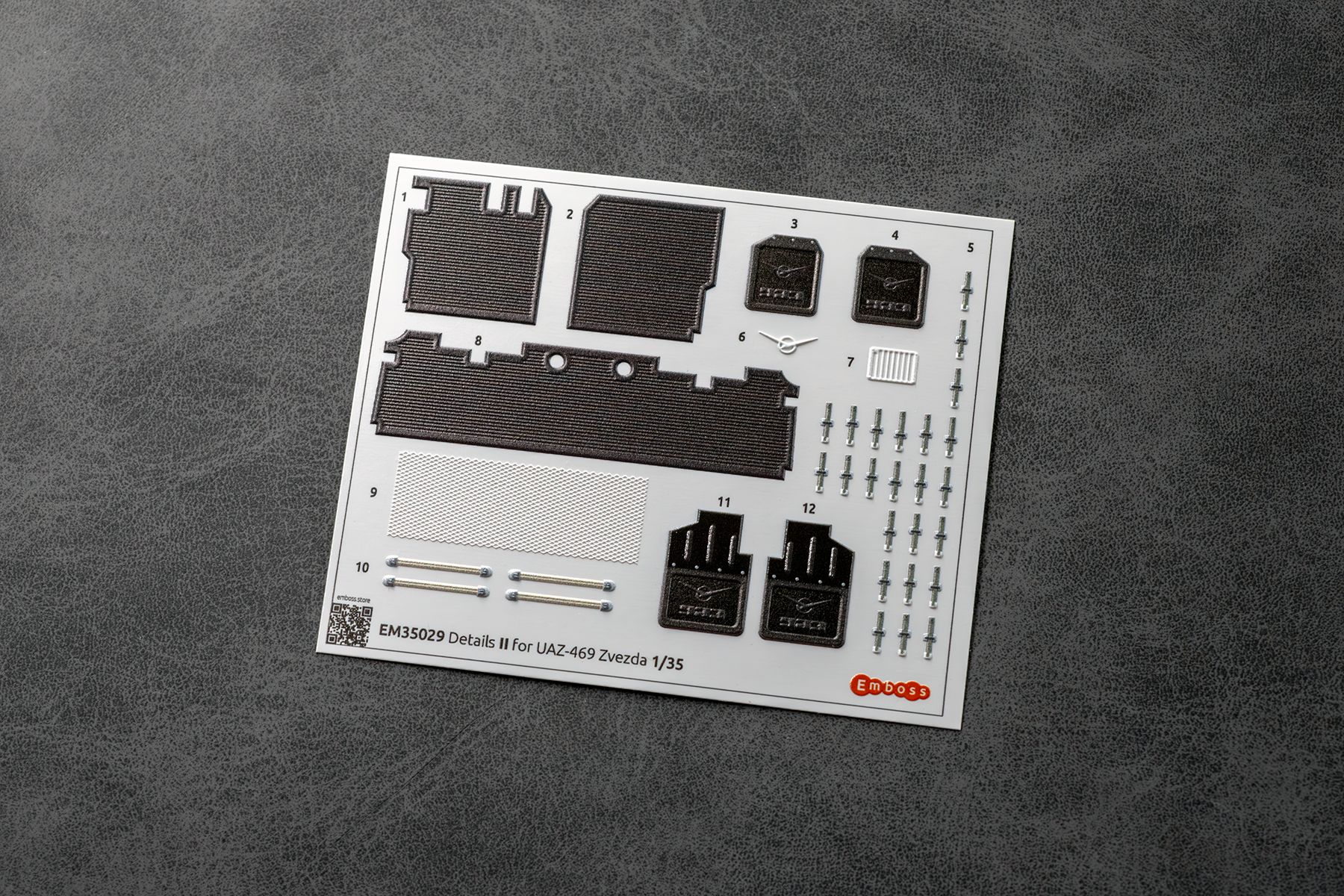 UAZ - 469 COMBO Details set for Zvezda 3629 1/35 (3D decal) EM35006 + EM35029 - imodeller.store