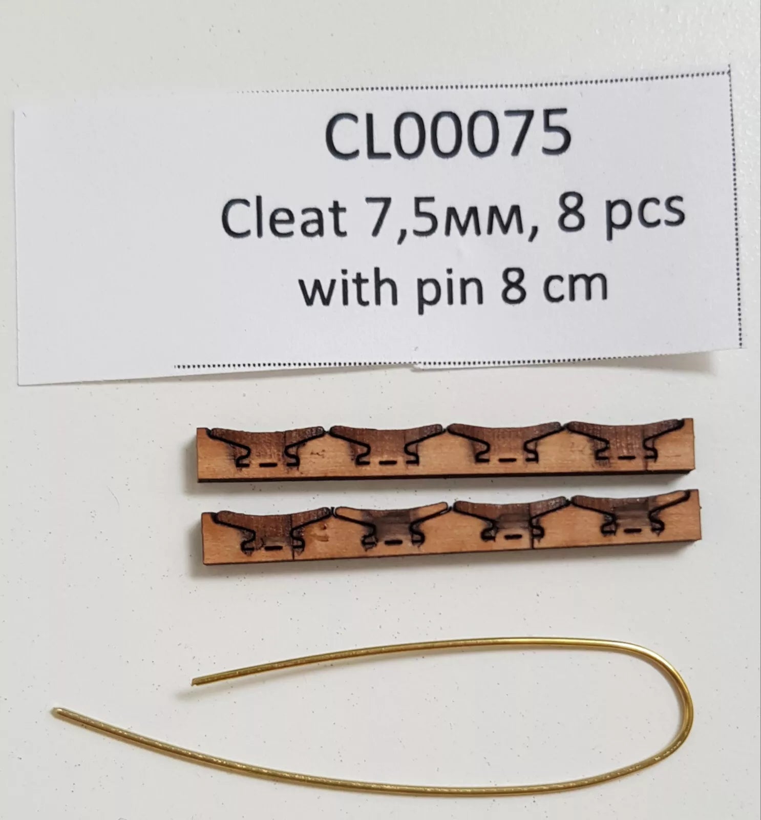 Universal fit Cleat wooden set (7.5 mm) - Master Korabel - imodeller.store