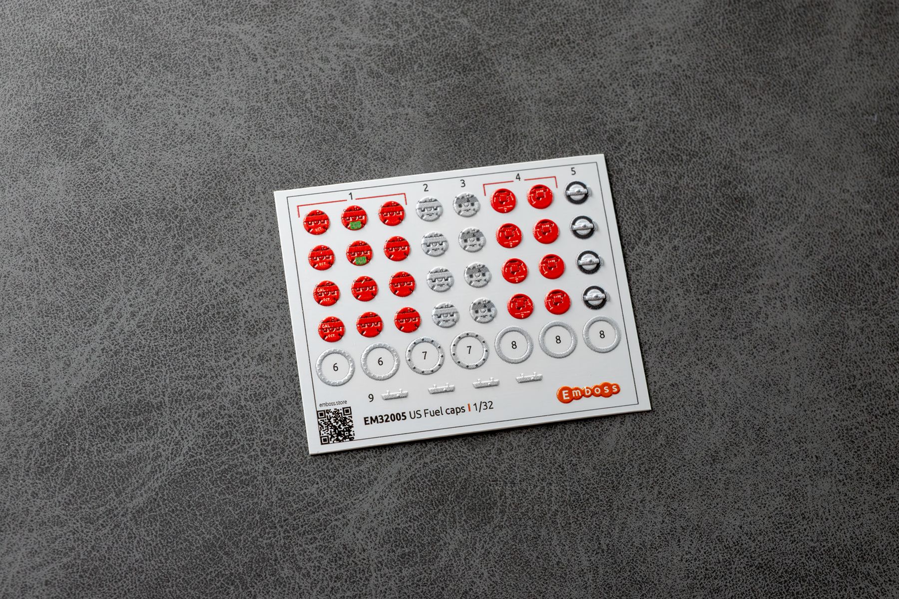 US Fuel filler caps 1/32 (3D decal) - imodeller.store