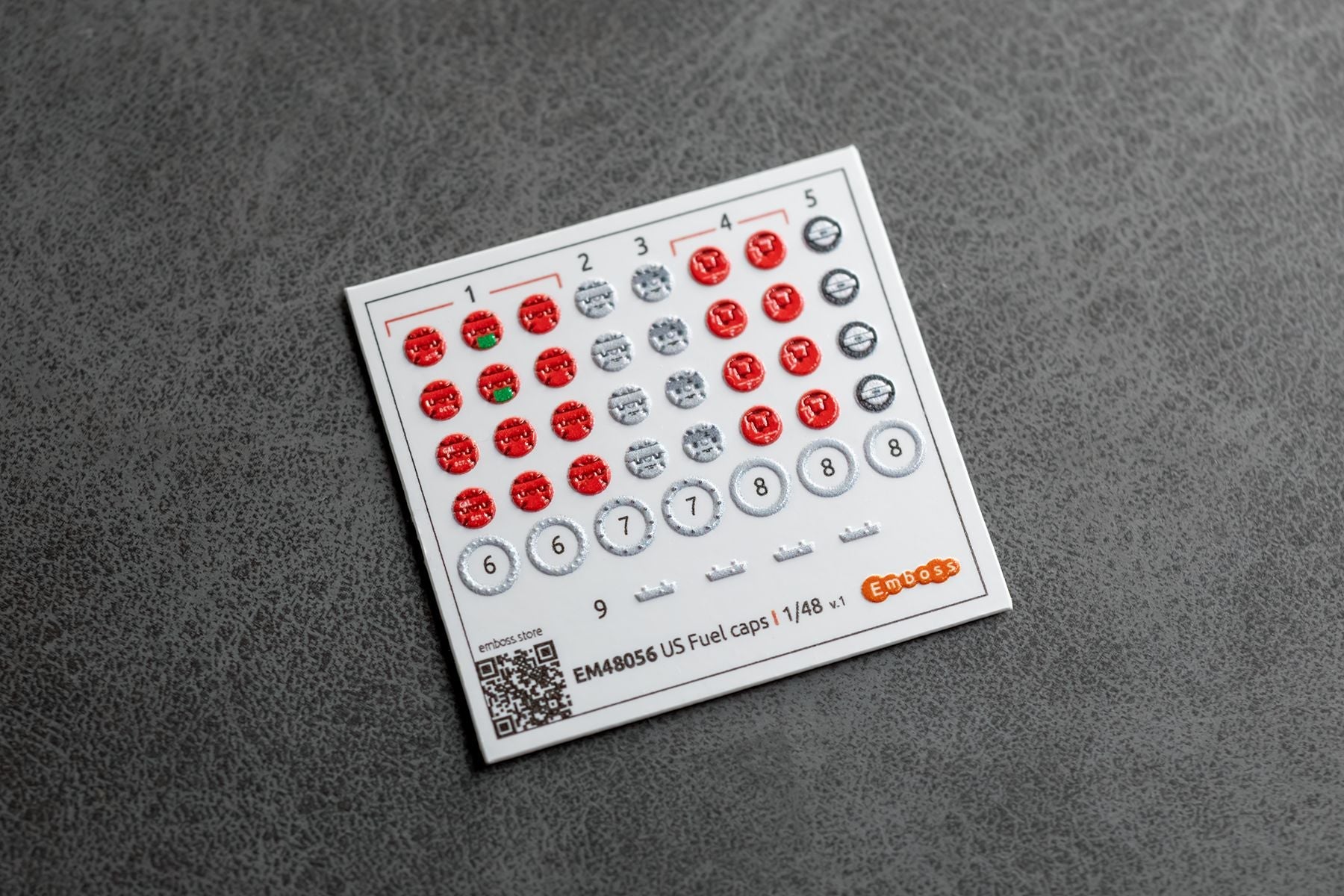 US Fuel filler caps 1/48 (3D decal) - imodeller.store