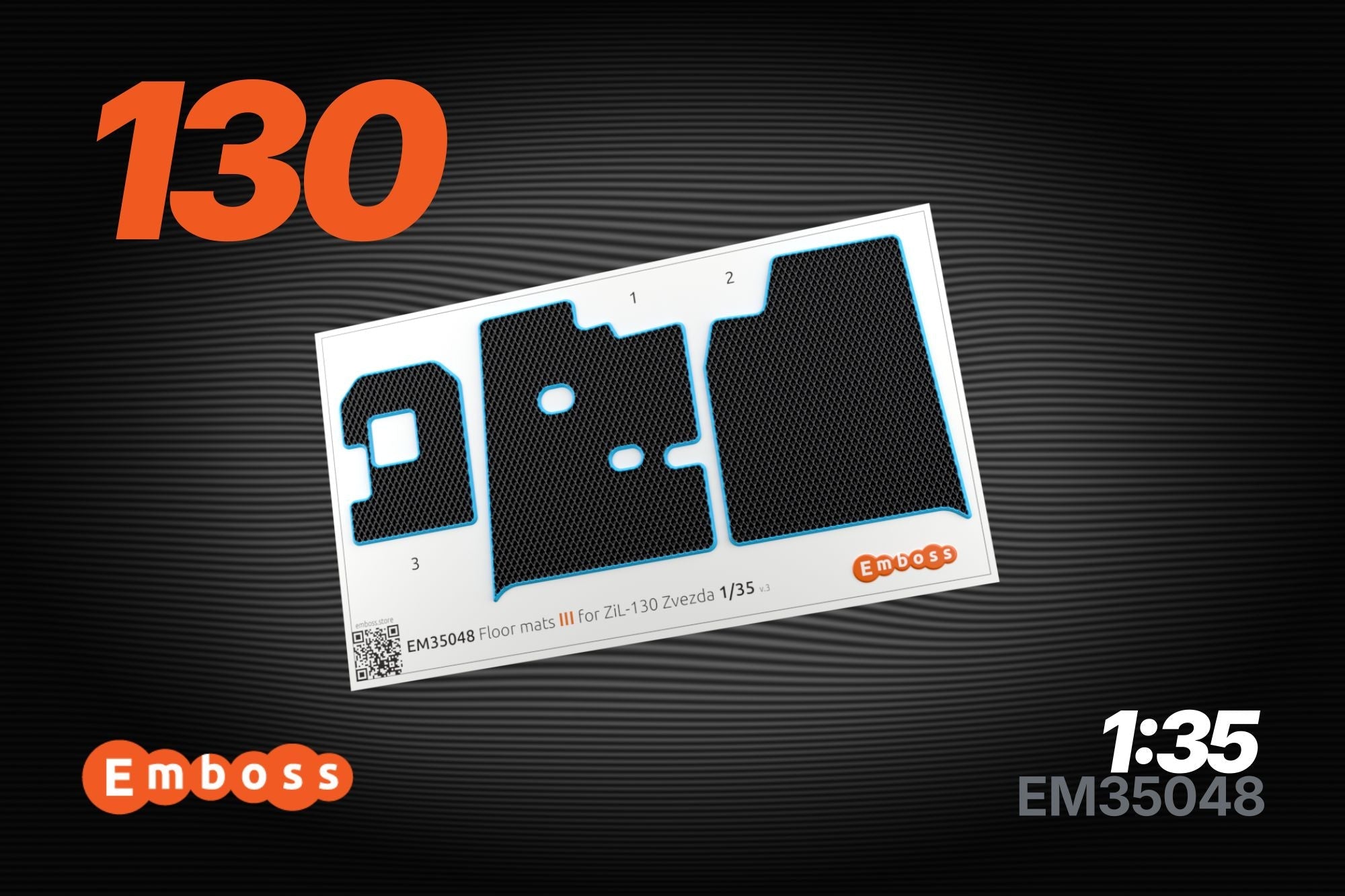 ZIL - 130 EVA floor mats for Zvezda 1/35 (3D decal) - imodeller.store