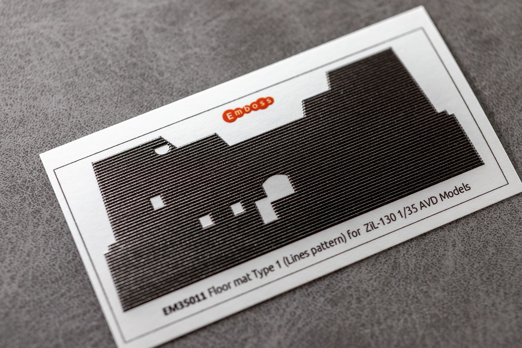 ZiL - 130 Floor mat Type 1 (Lines pattern) AVD (any model) 1/35 (3D decal) - imodeller.store
