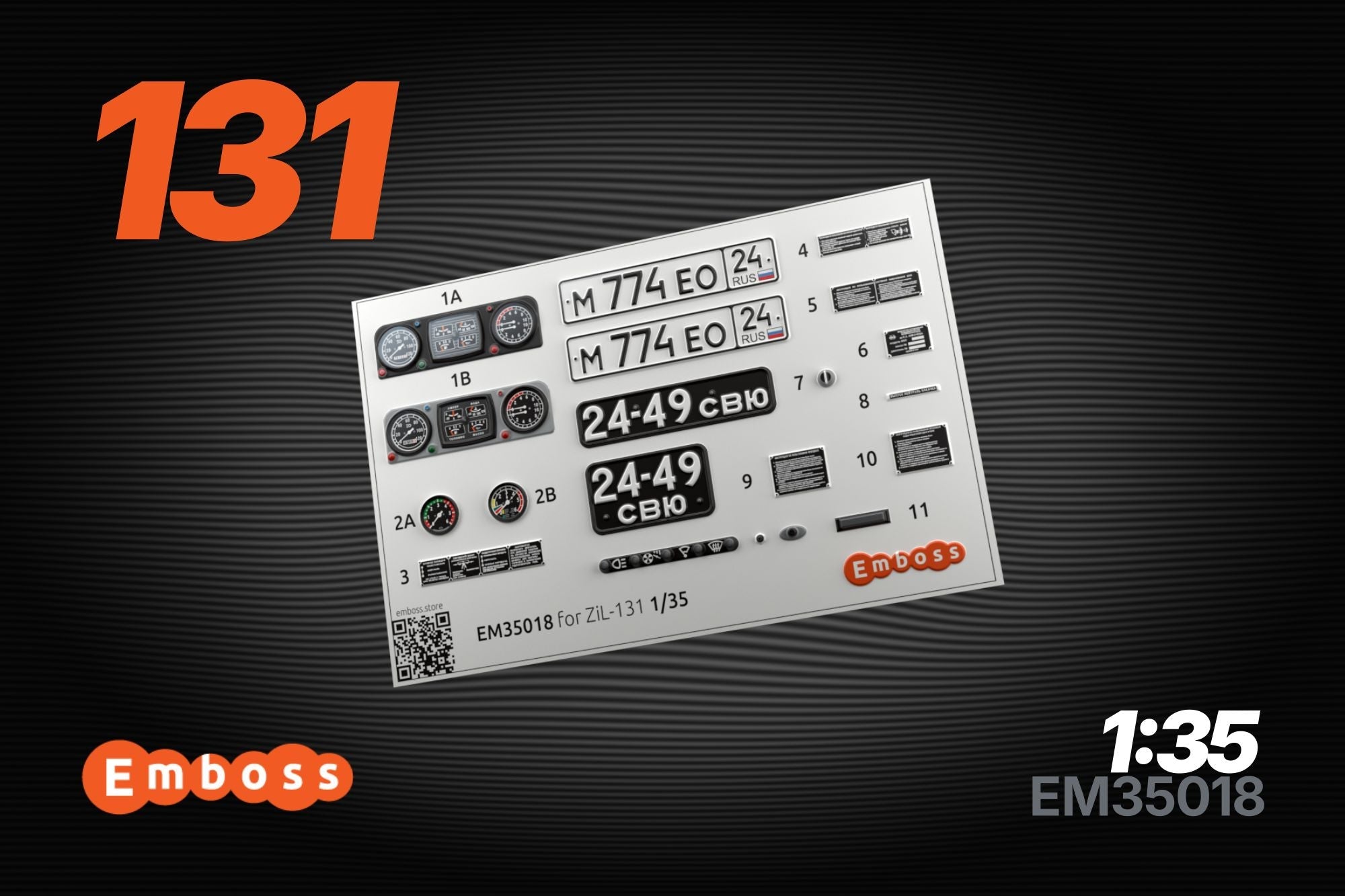 ZIL - 131 Details set for any kit 1/35 (3D decal) - imodeller.store