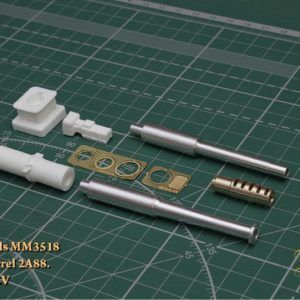 152 mm barrel 2A88. For installation on the coalition-SV model. Channel of the barrel with cuts. - imodeller.store