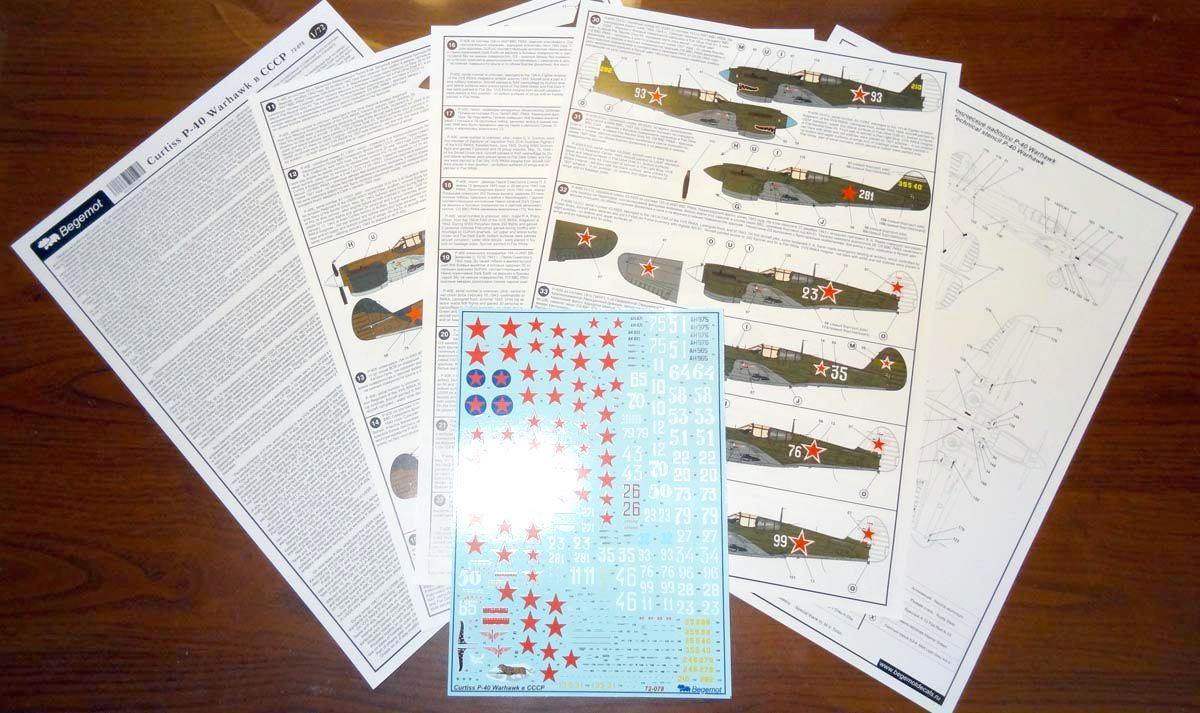 Curtiss P-40 in the USSR (Decal) - imodeller.store
