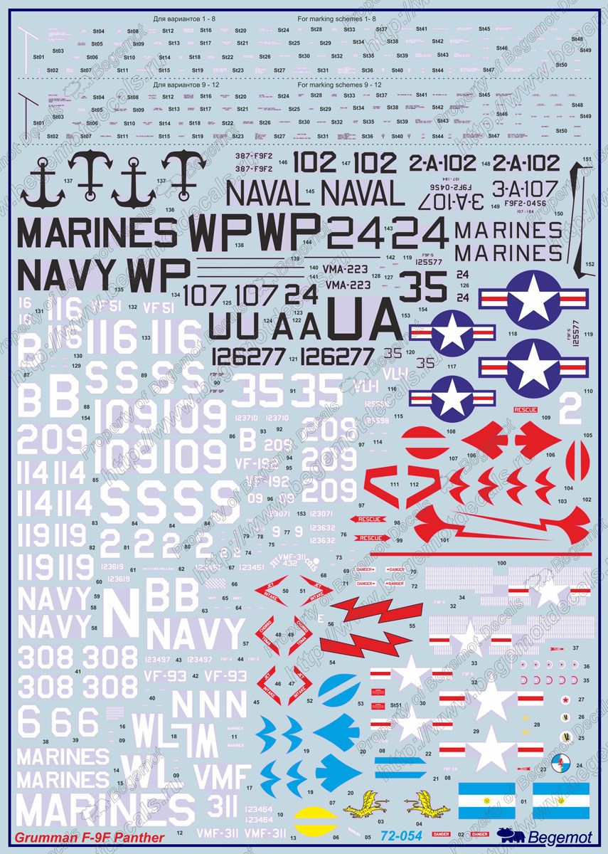 Grumman F9f Panther (Decal) - imodeller.store