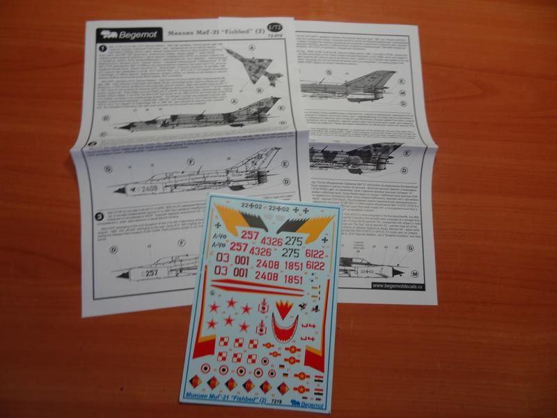 Mikoyan MiG-21 (2) 1.72 (decal) - imodeller.store