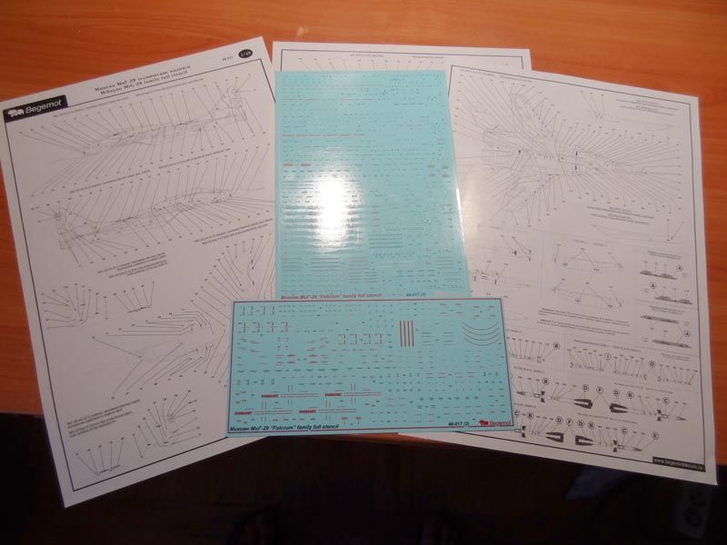 Mikoyan MiG-29 Technical inscriptions 1.48 (decal) - imodeller.store