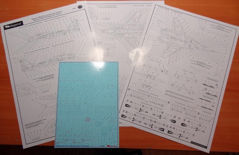 Mikoyan MiG-29 Technical inscriptions 1.72 (decal) - imodeller.store