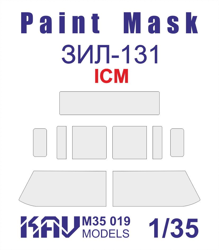 Painting mask for glazing Z & L-131 (ICM) Basic - imodeller.store