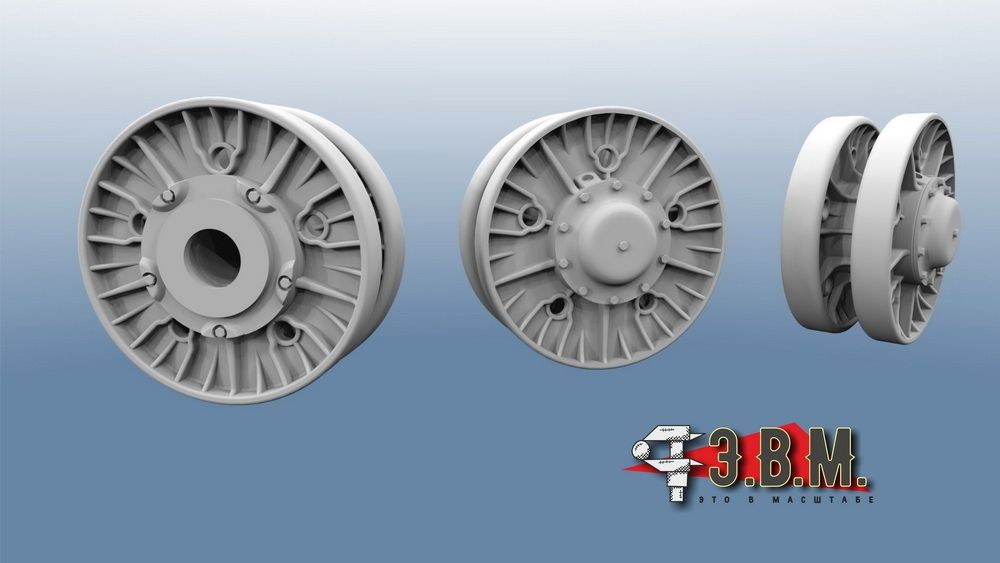 RS35013 T-10 support rollers (1/35) - imodeller.store