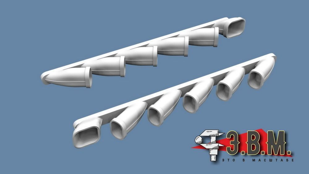 RS48004 exhaust pipes IL-2 (Tamiya) - imodeller.store