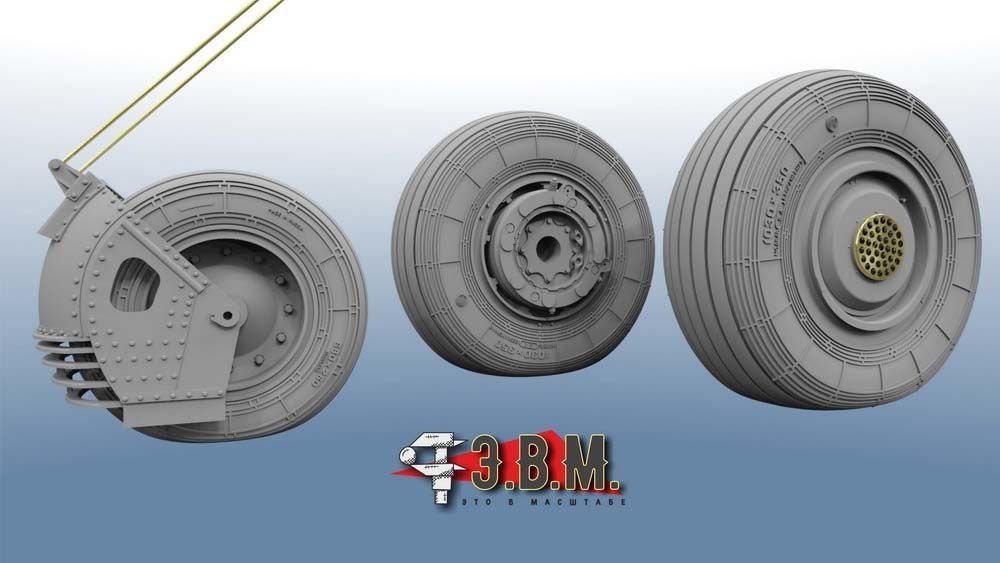 RS48008 Wheels of the Su-27 chassis (1:48) - imodeller.store