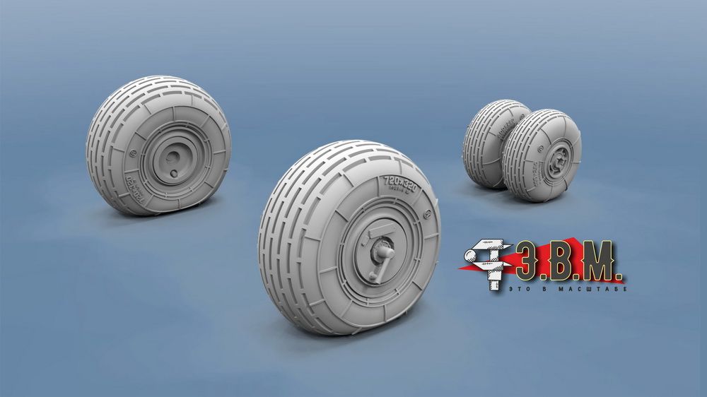 RS48013 CHICIA wheels for the Mi-24 helicopter model - imodeller.store