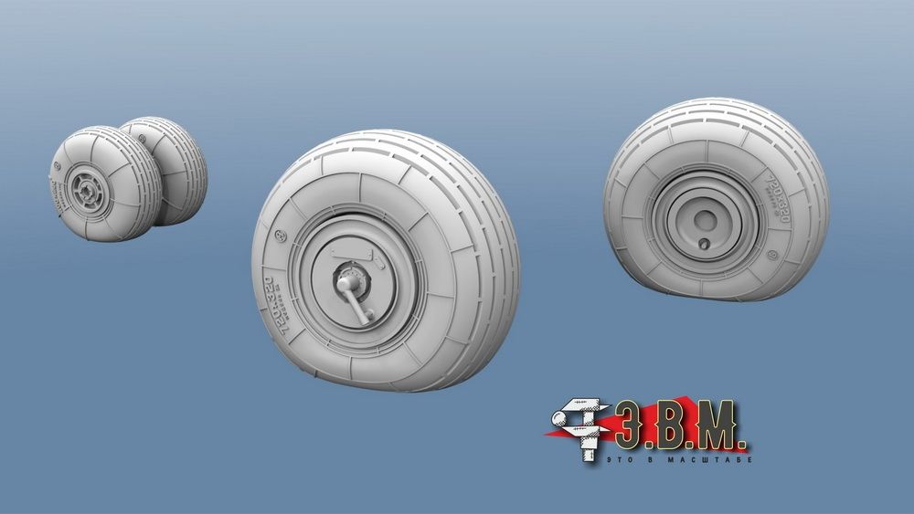 RS48013 CHICIA wheels for the Mi-24 helicopter model - imodeller.store