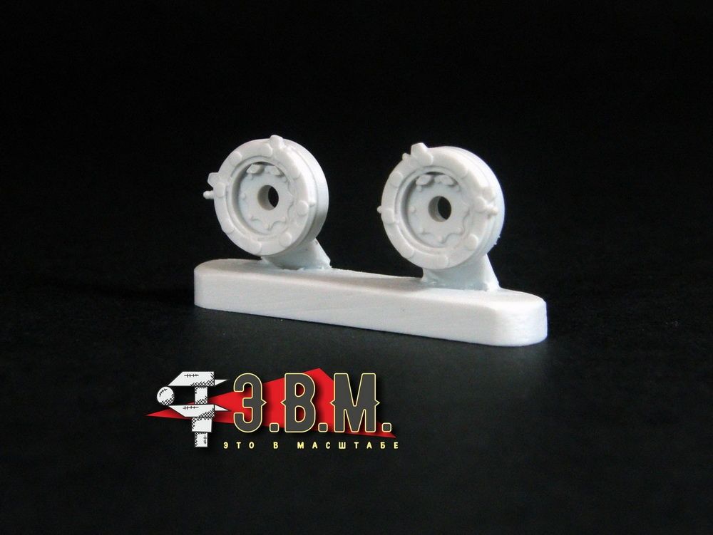 RS48014 Chassis wheels for the Su-33 aircraft model (1:48) - imodeller.store