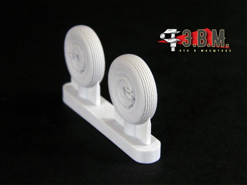 RS48024 Chassis wheels for the MiG-21 aircraft model (early version) - imodeller.store