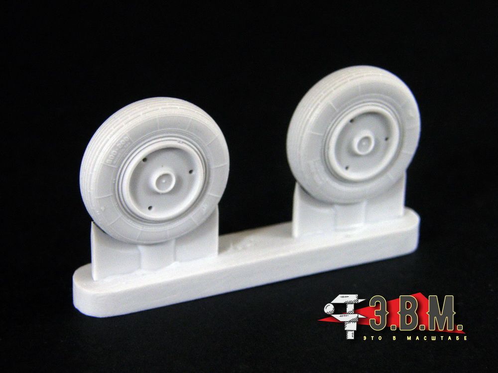 RS48025 Chassis wheels for the MiG-21 aircraft model (late version) - imodeller.store