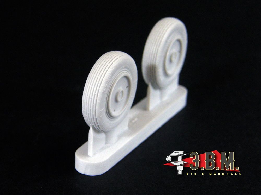 RS48025 Chassis wheels for the MiG-21 aircraft model (late version) - imodeller.store