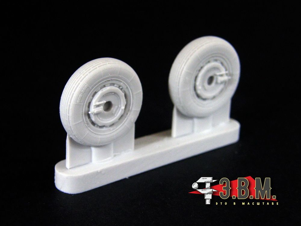 RS48025 Chassis wheels for the MiG-21 aircraft model (late version) - imodeller.store