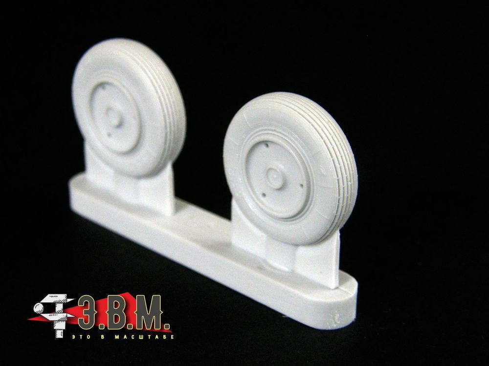 RS48025 Chassis wheels for the MiG-21 aircraft model (late version) - imodeller.store