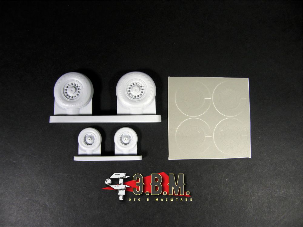 RS48027 Chassis wheels for the F-14D aircraft model (1:48) - imodeller.store