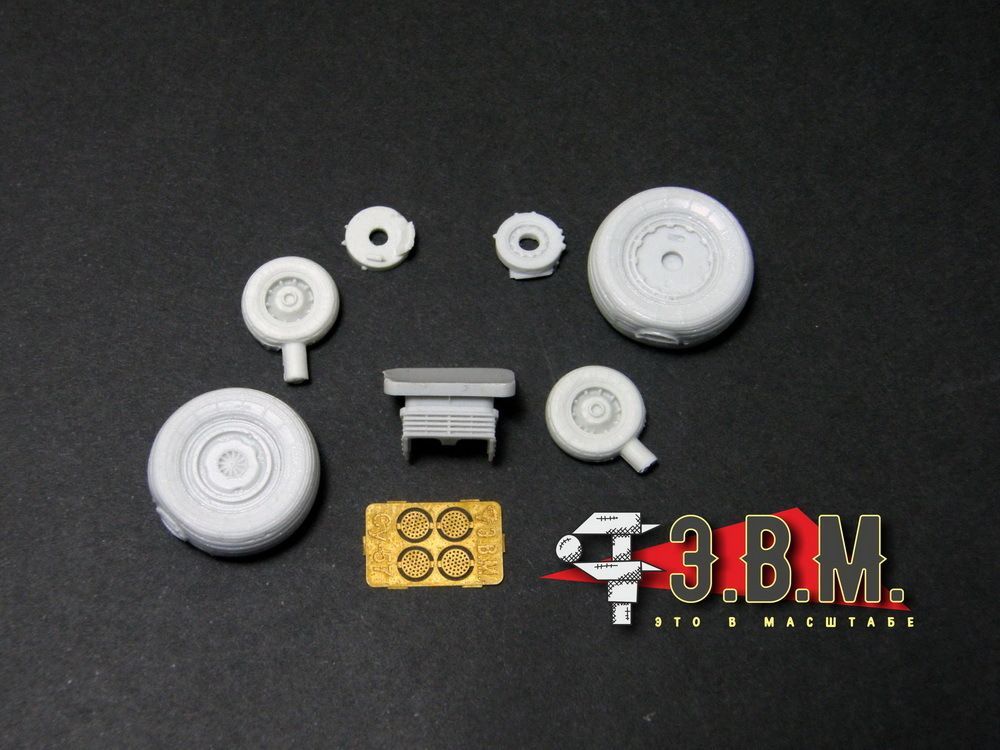 RS72001 Chassis wheels for the Su-57 aircraft model - imodeller.store