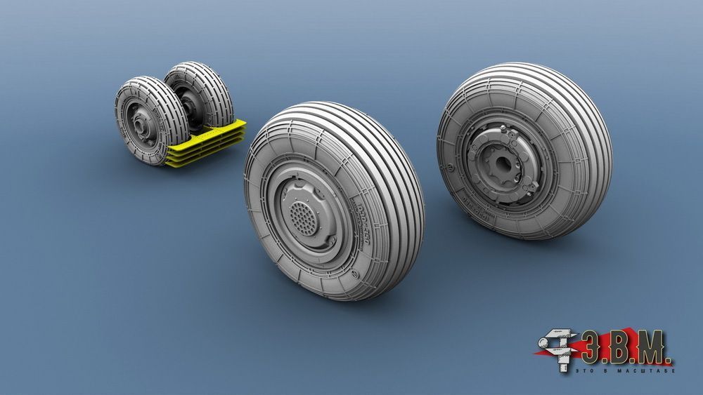 RS72008 Chassis wheels for the Su-33 aircraft model - imodeller.store