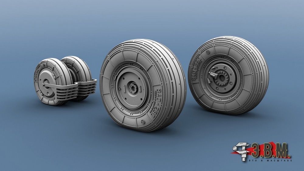 RS72011 MiG-29 chassis wheels 1/72 - imodeller.store