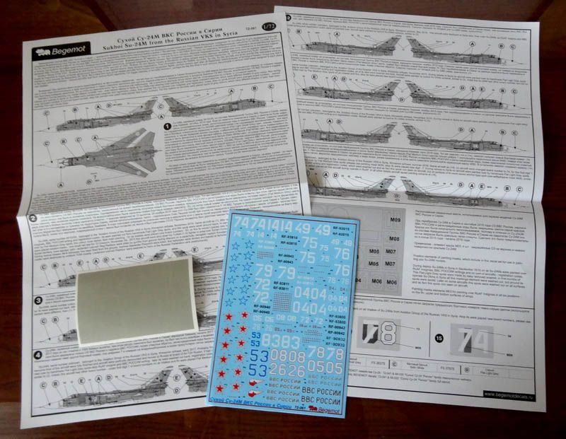 Sukhoi Su-24M, Operation in Syria (Decal) - imodeller.store