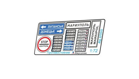 Photo-etched detail kit for 'Road Signs and License Plates of SMO zone ...