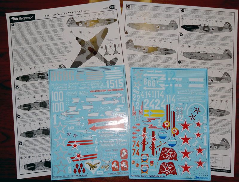 Yakovlev Yak-3 ASS Air Force Red Army 1.32 (Decal) - imodeller.store